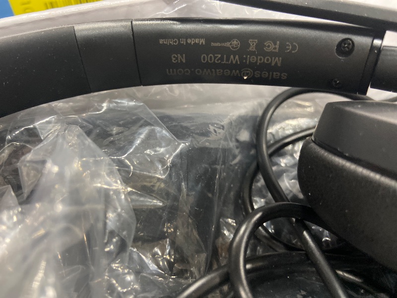 Photo 1 of *NEEDS BATTERY** Wireless Bluetooth Headset with CVC8.0 Noise-Cancelling Microphone & Mic Mute, Class 1 V5.1 Bluetooth Headphone for Work/Ms Teams/Zoom/Home/Office/Computer/Cell Phone/Laptop, 30H+ Talking Time