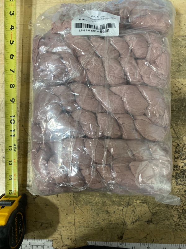 Photo 1 of 10 Pack Dusty Pink Cheesecloth Table Runner 10FT Boho Gauze Fabric Table Runner Vintage Rustic Sheer Runners for Wedding Party Bridal Baby Shower Long Table Decorations