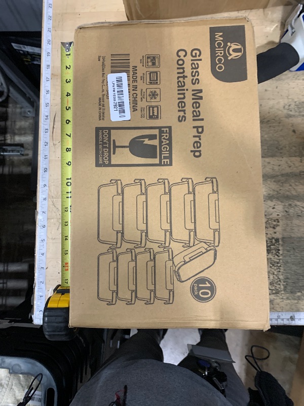 Photo 1 of [10-Pack] Glass Meal Prep Containers with Lids, MCIRCO Food Storage Containers with Snap Locking Lids, Airtight Lunch Containers, Microwave, Oven, Freezer and Dishwasher