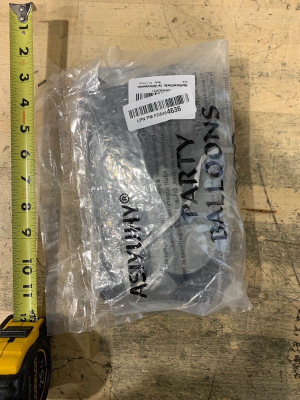 Photo 1 of 100pcs Black and Silver Balloons 12 Inch Metallic Silver and Black latex Party Balloons for Birthday Graduation Engagement New Year's Eve Party Decorations