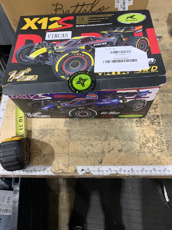 Photo 1 of **FOR PARTS ONLY**
VIRCAS 1/12 Brushelss RC Cars, 50 MPH, RC Buggy, Remote Control Truck, 4×4 Monster Car, Ages 8+