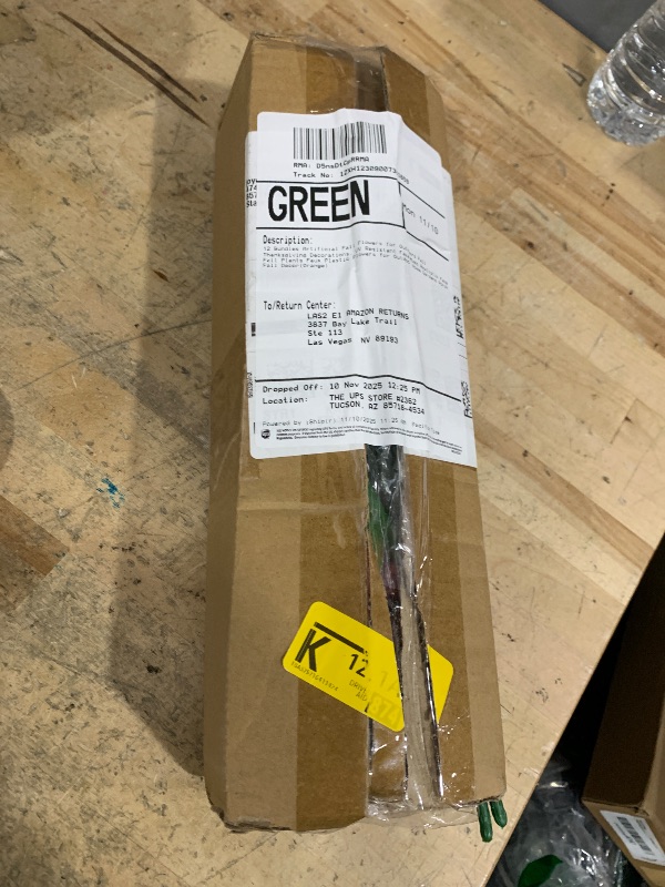 Photo 1 of 12 Bundles Artificial Fall Flowers for Outdoors Fall Thanksgiving Decorations, UV Resistant Fake Mums Realistic Fake Fall Plants Faux Plastic Flowers for Outdoor Home Gardens Porch Fall Decor(Orange)