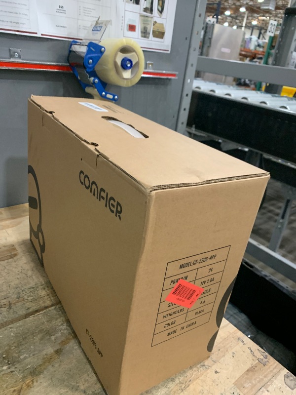 Photo 1 of *** POSSIBLY FOR PARTS/UNKNOWN DAMAGES OR MISSING PIECES*** COMFIER Back Massager with Heat, App Control Vibration Massage Seat Cushion, 10 Motors & 3 Heat Levels Chair Massager Pad, Gifts for Mom,Dad Home Office Use,Black