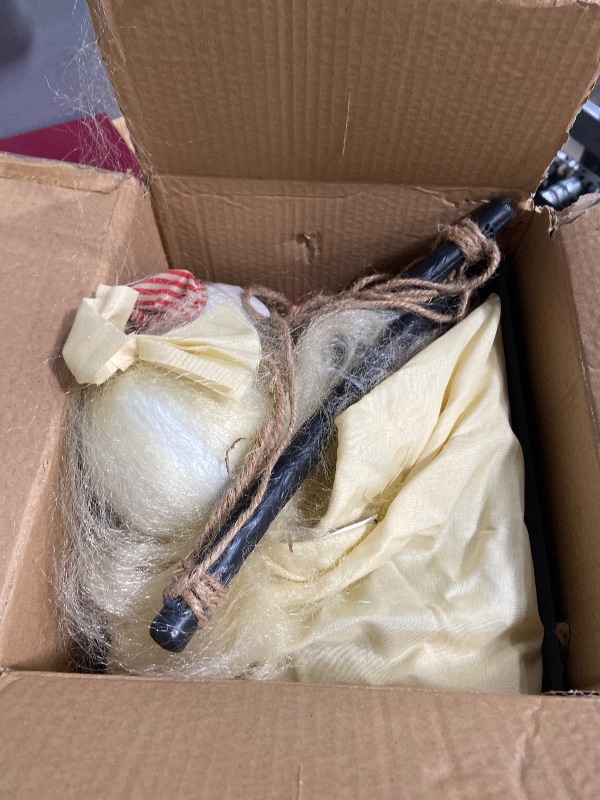 Photo 1 of [Sound Activated] 2 Pack Hanging Halloween Decorations Outdoor, 40" Hanging Swinging Clown and Girl Ghosts Decor with Lighted Up Eyes Creepy Sound Expressions for Halloween Party Porch Haunted House