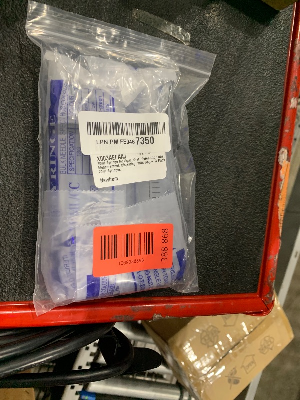 Photo 1 of 20ml Syringe for Liquid, Oral, Scientific Labs, Measurement, Dispensing, with Cap- 3 Pack 20ml Syringes