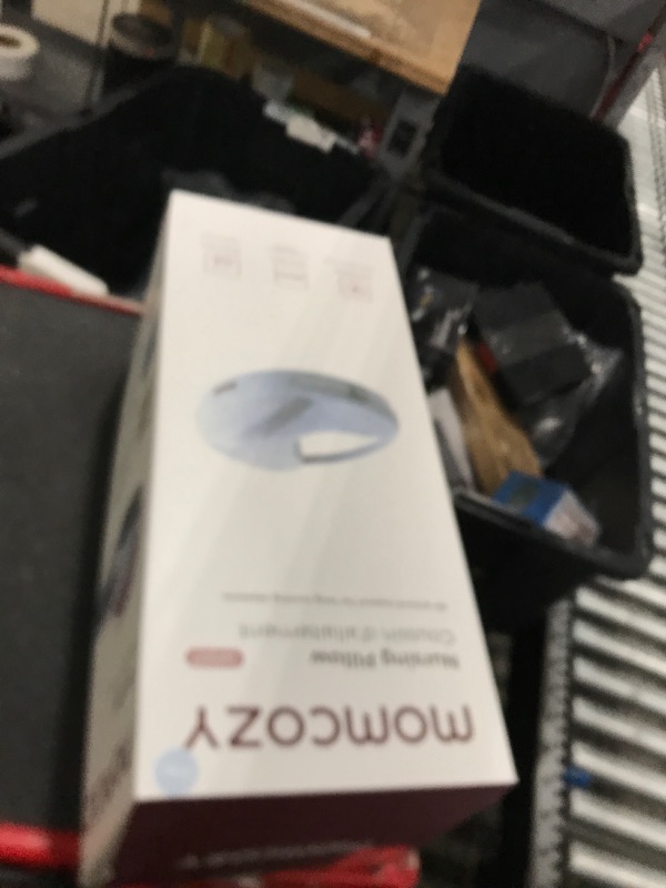 Photo 2 of Momcozy Innovative Safety Fence Nursing Pillow - Firm & Springy Memory Foam - Stable, Ergonomic Support & Comfort - Wider Breastfeeding Cushion, Adjustable, Removable Cover, Baby Safety Certified