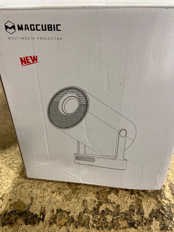 Photo 1 of ?Electric Focus?Magcubic Mini Projector 4K Support, Smart Projector with WiFi 6 and Bluetooth 5.4, 5W Soundbase Speaker, 180° Rotation, Portable Proyector for Home Theater