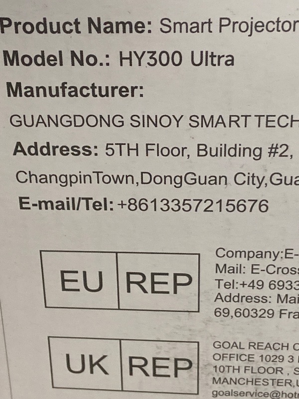 Photo 1 of ?Electric Focus?Magcubic Mini Projector 4K Support, Smart Projector with WiFi 6 and Bluetooth 5.4, 5W Soundbase Speaker, 180° Rotation, Portable Proyector for Home Theater