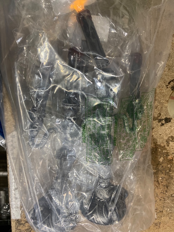 Photo 1 of [ Extra Large ] 2 Pack Halloween Candelabra with LED Flame Less Candles Holder Battery Operated Flickering Lights Skull Candles for Halloween Decorations Indoor Home Table Party Haunted Mansion Decor