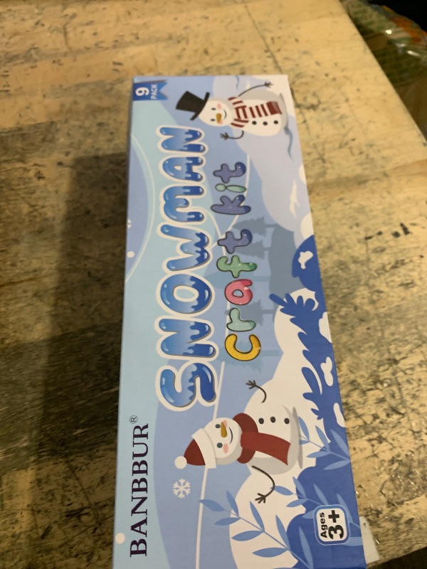 Photo 1 of (missing pieces) 9 Pack Build a Snowman Kit Snowman Crafts for Kids,Modeling Clay Snowman DIY Kit, Christmas Stocking Stuffers