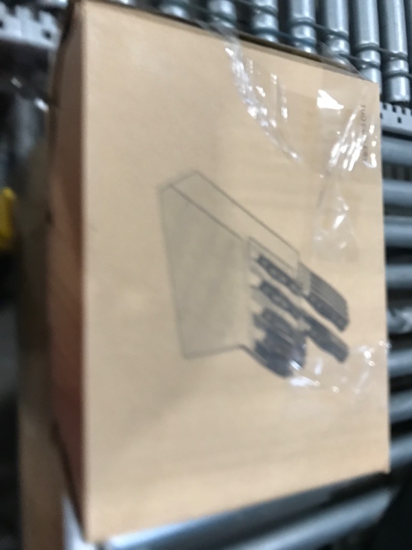 Photo 1 of TUO 17 PCS Kitchen Knife Set for Kitchen with Block, German X50CrMov15 Steel Blade Knife Block Set, Full Tang Pakkawood Handle