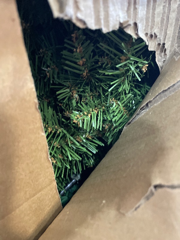Photo 1 of *** PARTIAL SET - BOX 1 OF 2 ONLY *** National Tree Company 12 ft Unlit Dunhill Fir Artificial Full Christmas Tree, 7,794 Tips, Includes Stand, Green