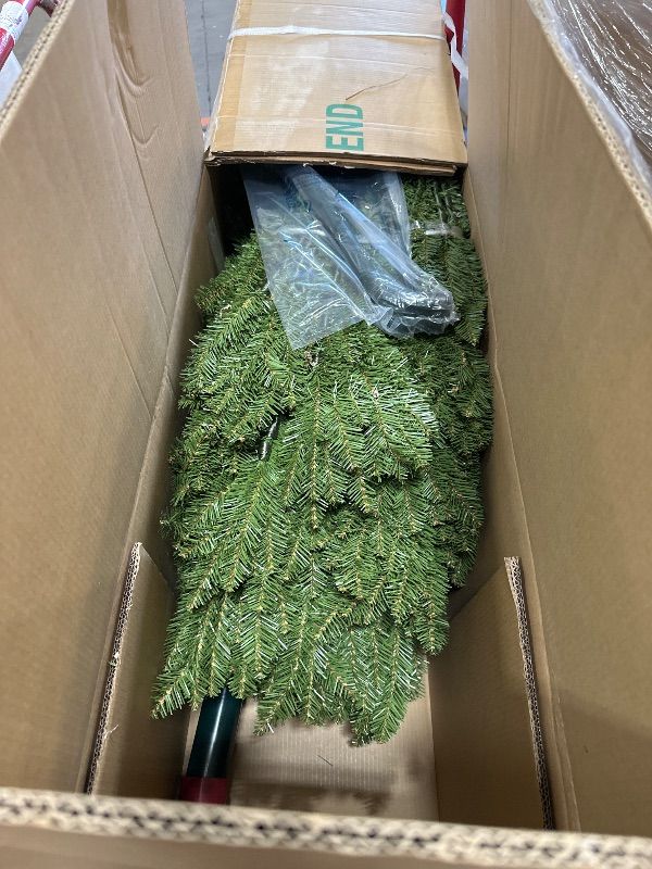 Photo 1 of *** PARTIAL SET - BOX 1 OF 2 ONLY *** National Tree Company 12 ft Unlit Dunhill Fir Artificial Full Christmas Tree, 7,794 Tips, Includes Stand, Green