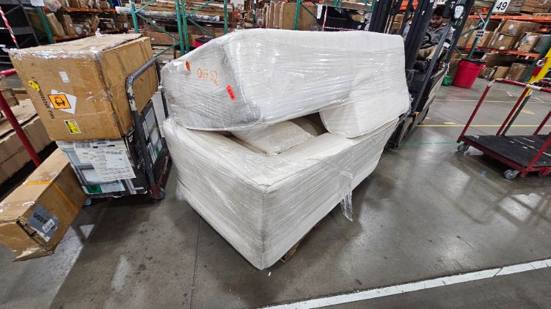 Photo 1 of ***PARTS ONLY***Vesgantti 106" Cloud Couch Sectional Modular Sofa, Deep Seat Comfy Cloud Couch Chenille Memory Foam Sofa Modular Couches for Living Room Bedroom, No Assembly Required (Beige, Left-Facing Chaise)