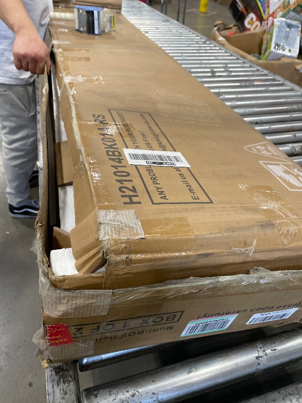 Photo 1 of **FOR PARTS ONLY**
OneBlis 70" TV Stand for Living Room, Modern Entertainment Center & Media Console, Fits TVs up to 80", Storage Cabinet with Shelves, 36"