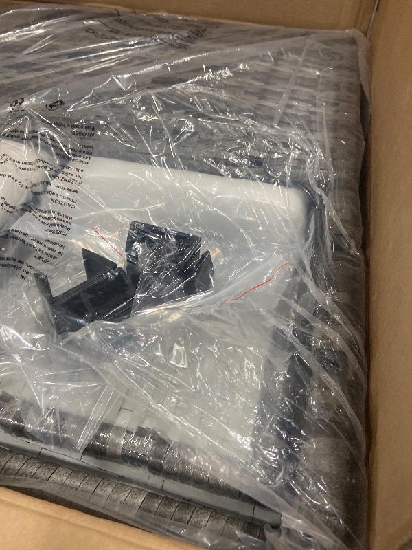 Photo 1 of *** PARTIAL SET - BOX 2 OF 2 ONLY *** SUNVIVI OUTDOOR 7 Piece Patio Furniture Sets All Weather Grey PE Wicker Couch Sofa with Glass Table, Removable BEIGE Cushions BOX 2 of 2 MISSING BOX 1