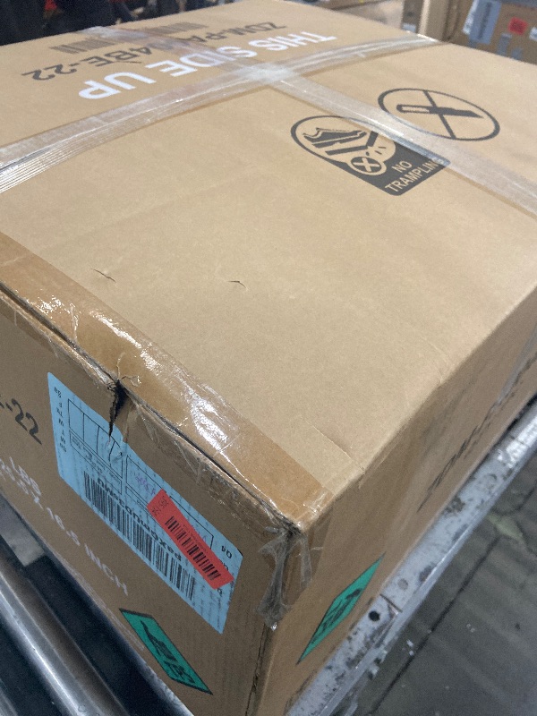 Photo 1 of *** PARTIAL SET - BOX 2 OF 2 ONLY *** SUNVIVI OUTDOOR 7 Piece Patio Furniture Sets All Weather Grey PE Wicker Couch Sofa with Glass Table, Removable BEIGE Cushions BOX 2 of 2 MISSING BOX 1