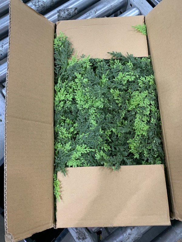 Photo 1 of ?2 Pcs? 9FT Cedar Garland with Lights, Prelit Christmas Garland Artificial Realistic, Real Touch Pine Christmas Garland for Mantle Stairs Outdoor Decoration, Battery Operated Faux Greenery Garlands