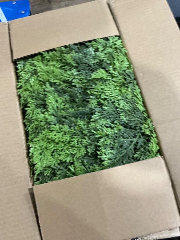 Photo 1 of ?2 Pcs? 9FT Cedar Garland with Lights, Prelit Christmas Garland Artificial Realistic, Real Touch Pine Christmas Garland for Mantle Stairs Outdoor Decoration, Battery Operated Faux Greenery Garlands