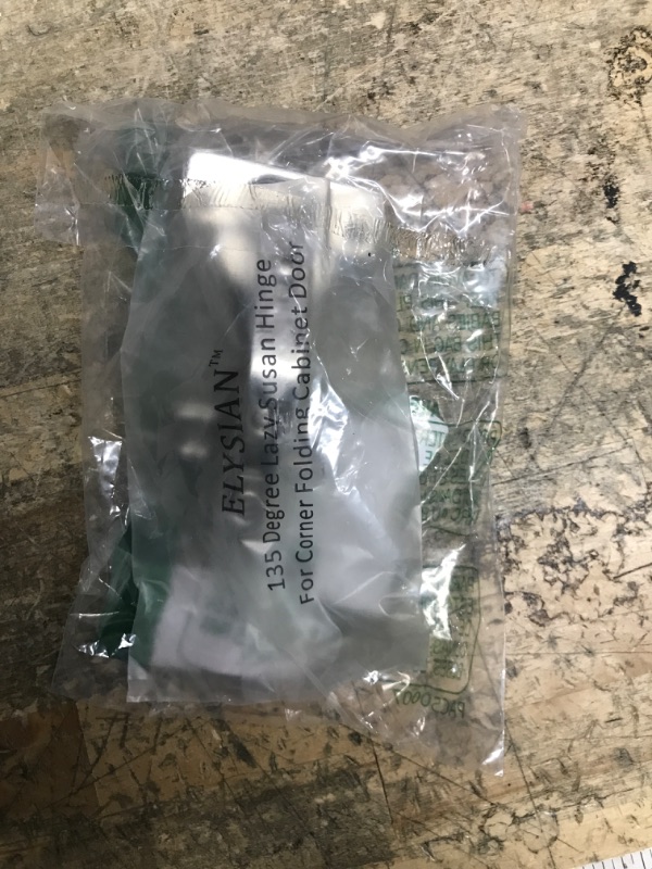 Photo 1 of 1 Piece Lazy Susan Hinge Face Frame Plate for Floded Door, Kitchen Cabinet Corner Door Hinges Metal Lasy Susan Cabinet Corner Hardware Cabinet Door Hinges Corner Cabinet Replacement 135 Degree Open