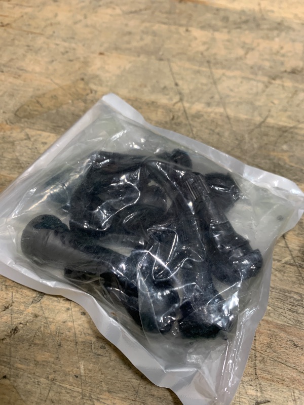 Photo 1 of 10 PCS Tire Valve Stems Set, TR413 Tubeless Valve Stems, Snap-in Rubber Tire Valves for 0.453" Tubeless Rims, Universal Durable Black Replacement Stem Fit for Cars, Trucks, Trailers, Lawn Mowers