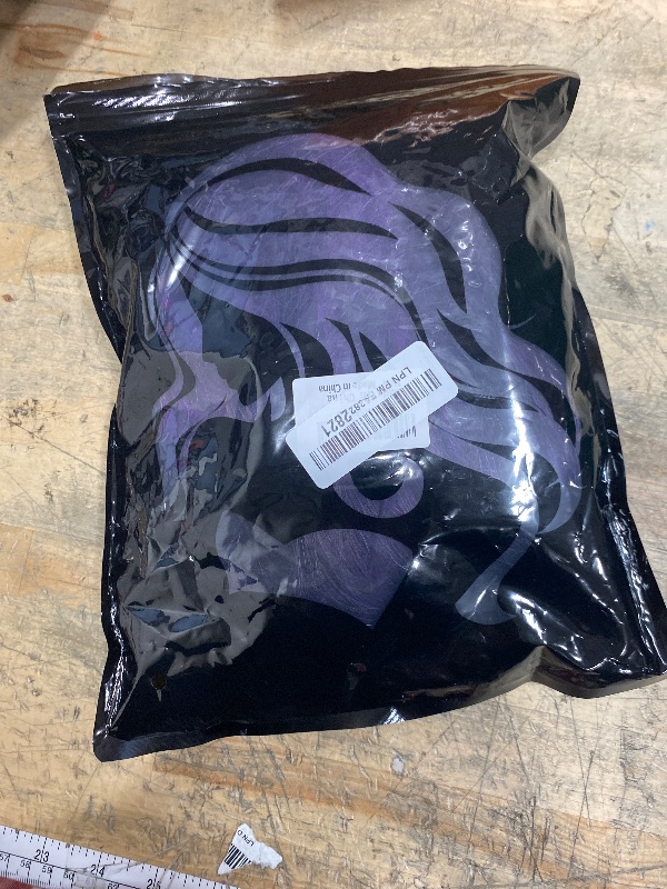 Photo 1 of ***UNTESTED/UNKNOWN DAMAGES*** NAYOO Wig with Bangs Long Natural Wavy Synthetic Wigs for Women 24 Inches Long Heat Resistant Fiber Wigs for Cosplay Party Use/Halloween Use (Purple, 24 Inch)