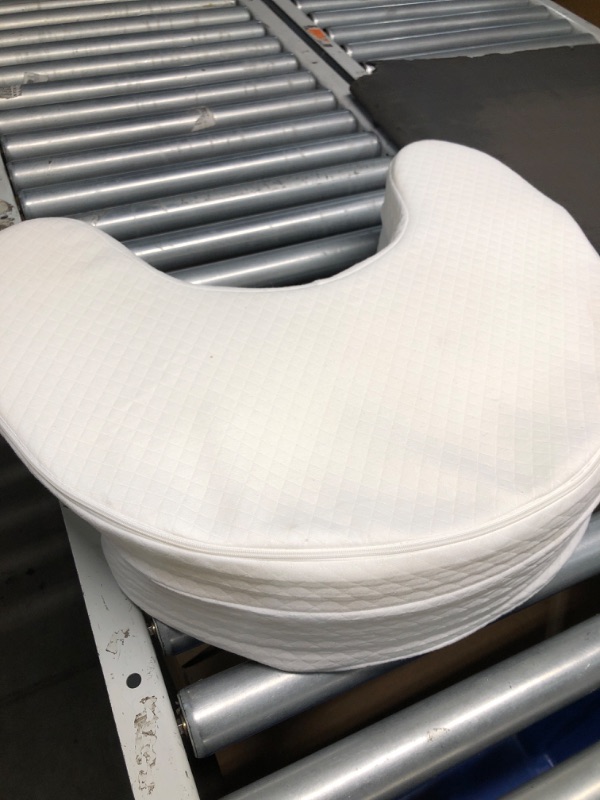 Photo 1 of (used)(see images) JZHLLA 5.5 Inch Pillow for Side Sleepers with Shoulder Pain Arm Channel Design, 40D Memory Foam for Support, Ergonomic Contour