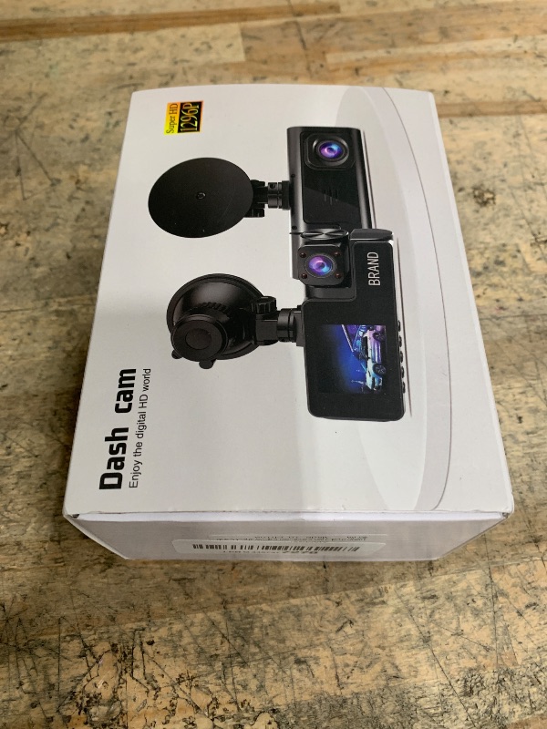 Photo 1 of 1080P Dual Dash Camera for Car Front and Inside Dashcam Car Security Video Recorder,170°Wide Angle Vehicle Cam,WDR,G-Sensor,2’’ IPS Screen,Loop Recording,Night Vision (Dual Dash Cam Without Card)