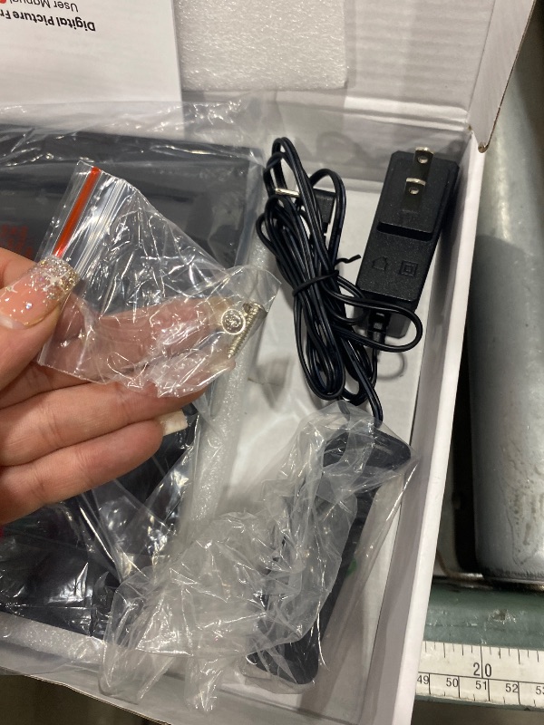 Photo 1 of ** FOR PARTS ** Frameo 10.1 Inch WiFi Digital Picture Frame, Smart Cloud Electronic Photo Frame with HD IPS Touch Screen Slideshow 32GB Memory Auto-Rotate Wall Mount, Share Photos/Videos from Phone by Frameo App