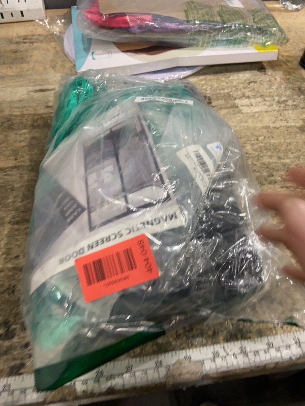 Photo 1 of ***PHOTO FOR ITEM REFERENCE/ NOT SAME BRAND*** GORILLA GRIP Magnetic Screen Door, Hands Free Mesh Curtain Keeps Bugs and Mosquitos Out, Automatic Magnet Closure, Heavy Duty Patio Sliding Dog Doors Cover, Window Screens Protector, Black 38Wx84H