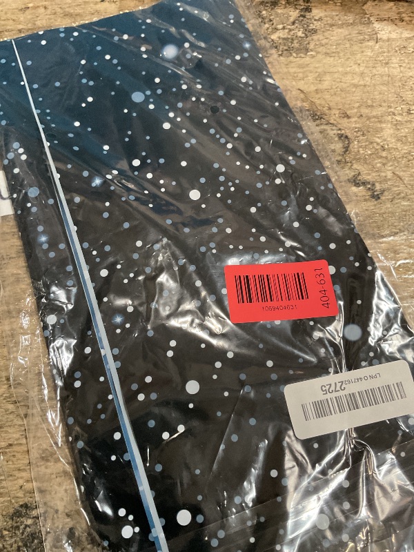 Photo 1 of 1 Piece Space Tablecloth Starry Night Tablecloth Decorations Plastic Galaxy Table Cover Space Stars Theme Party Supplies for Birthday Home Decorations, 54 x 108 Inch