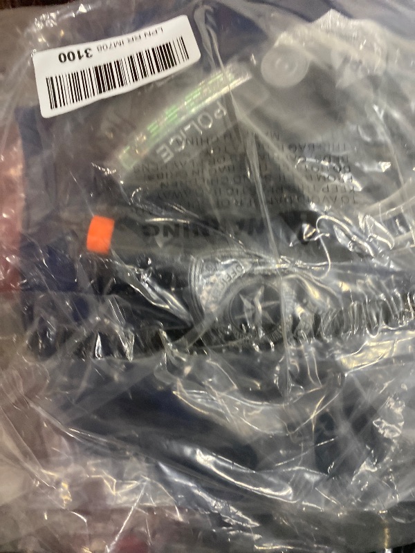 Photo 1 of (UNKNOWN IF FOSR KIDS OR ADULT'S ACCESSORIES DIFFER STOCK PHOTO FOR ITEM REFERENCE) Police Officer Costume Set for Boys Cop Uniform Costume for Halloween Cosplay Party (BLUE)