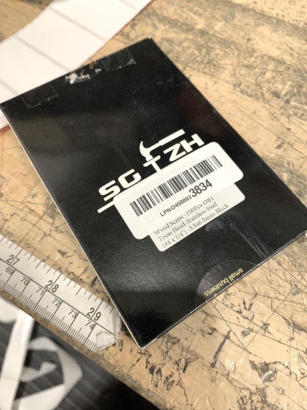 Photo 1 of #6 x 1/4" Wood Screw 100Pcs Truss Head Phillips 18-8 (304) Stainless Steel Fast Self Tapping Screws Black Oxide by SG TZH