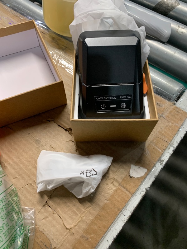 Photo 1 of ***(MISSING PARTS)***SUPVAN T50M Pro Bluetooth Label Maker Machine with Tape, Wide Waterproof Label, Versatile App with 40 Fonts and 650+ Icons, Inkless Labeler for Home, Kitchen, School, Office Organization, Black