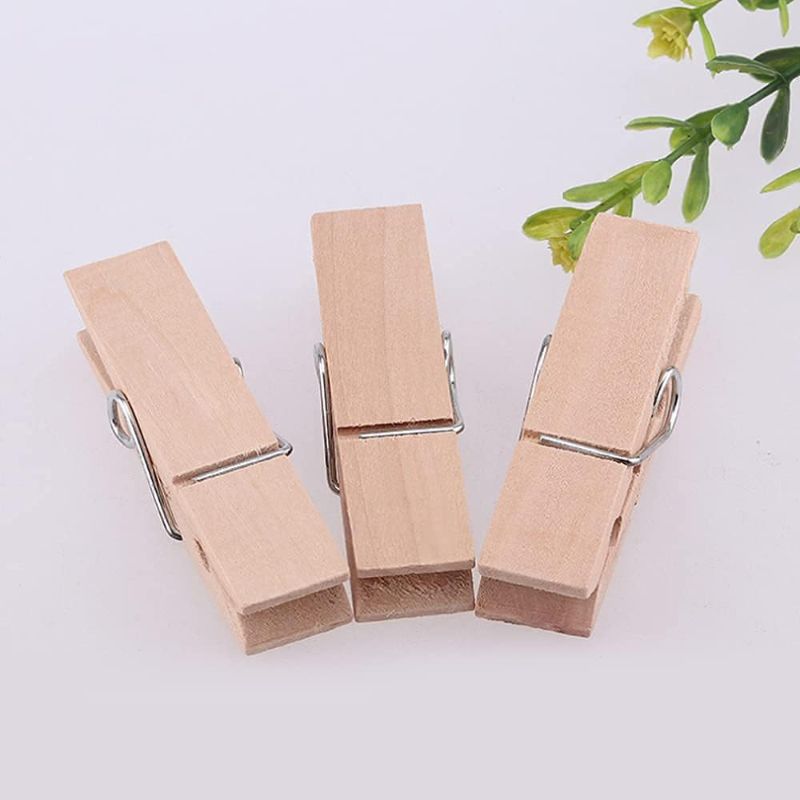 Photo 1 of Wooden Clothespins, Sturdy and Heavy Duty Clothes Pins for Hanging, Outdoor, Crafts