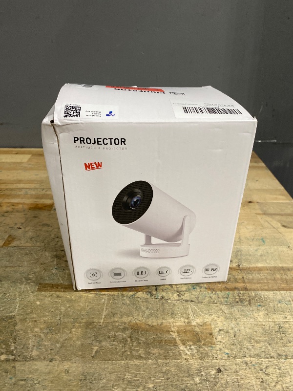 Photo 1 of [Electric Focus]Mini Portable Projector with 4K Support, Bluetooth 5.4 WIFI6, 5watt Sound Base Speaker, 260 ANSI, Android 11, 210° Rotation , Auto Keystone Correction Video Projector HY300 PLUS