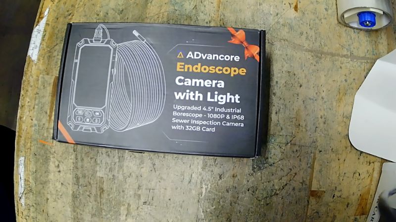 Photo 1 of ***DOESN'T SNAKE STRAIGHT (BENDS)***** Mens Gifts, [Triple-Lens] Endoscope Camera with Light, 32.8FT Industrial Borescope with 32GB Card - 4.5" & IP68 Sewer Inspection Camera with 1080P Split Screen for Plumbing, Tools for Men