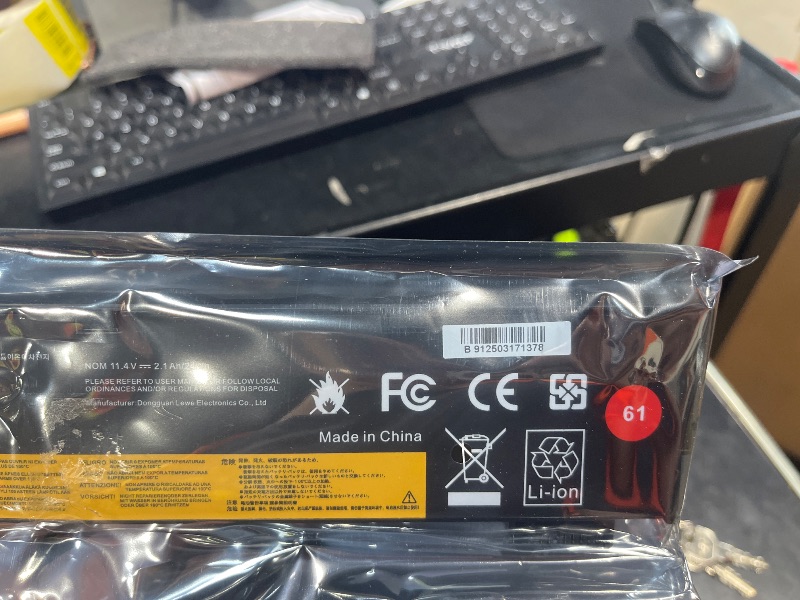 Photo 1 of 01AV423 01AV452 Laptop Battery Replacement for Lenovo ThinkPad T570 T580 T470 T480 P51S P52S TP25 A475 A485 01AV422 01AV424 01AV490 4X50M08810 SB10K97579 SB10K97580 SB10K97597 SB10K97581 - 11.4V 24Wh