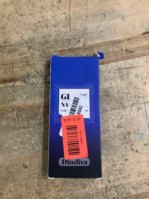 Photo 1 of 2-Pack Glass Nail File 2mm Thickness Crystal Files with Case Fingernail File for Nature Nails Double-Sided Etched Czech Glass Files for Travel Fine Grit Nail Filer Gifts Package Stocking Stuffers