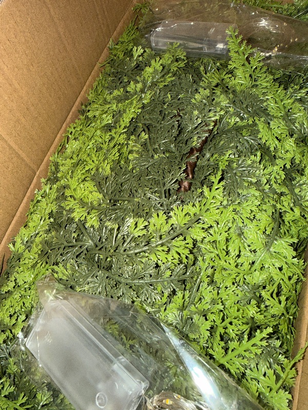 Photo 1 of ?2 Pcs? 9FT Cedar Garland with Lights, Prelit Christmas Garland Artificial Realistic, Real Touch Pine Christmas Garland for Mantle Stairs Outdoor Decoration, Battery Operated Faux Greenery Garlands