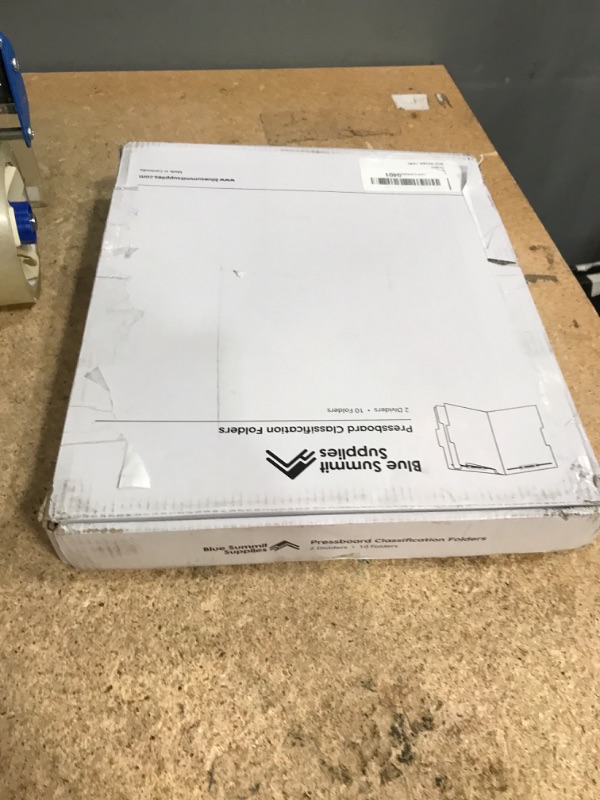 Photo 1 of 10 Green Classification Folders, 2 Divider, 2 Inch Tyvek expansions, Durable 2 Prongs Designed to Organize Standard Medical Files, Law Client Files, Office Reports, Letter Size, Green, 10 Pack