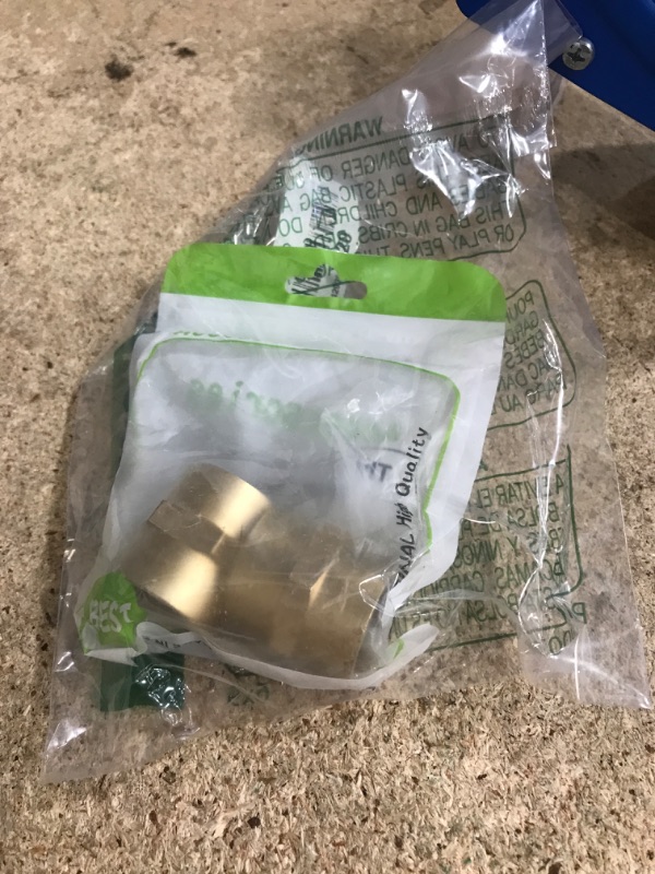 Photo 1 of (2-Piece) Besosay 3/4" x 3/4" NPT Brass Coupler Coupling Female Pipe Adapter Connector Adapter Fittings
