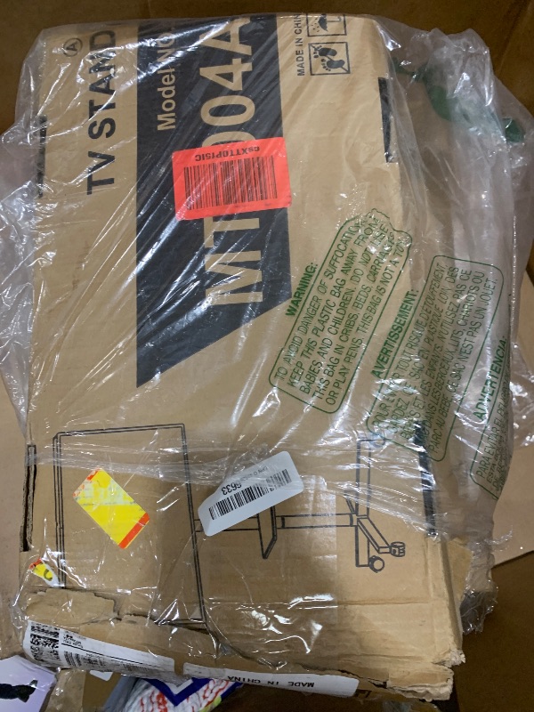 Photo 1 of **parts only**Rfiver Mobile TV Stand for 23-60 Inch LCD LED Flat/Curved Panel Screen TVs up to 88 lbs, Rolling TV Stand with Adjustable Shelf & Tilt, Portable Floor Stand on Wheels for Bedroom, Living Room, Office