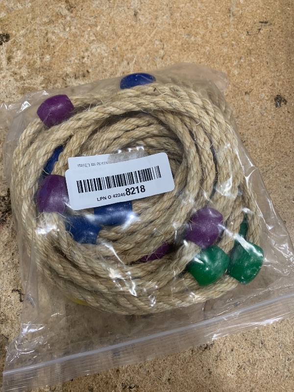 Photo 1 of 20 Pack Multicolor Sisal Rope Ring Toss Game Replacement Parts for Adults and Kids, Outdoor Toss Rings for Agility/Speed Practice and Yard/Lawn Game for Party(5 Colors-Blue Purple Red Yellow Green)