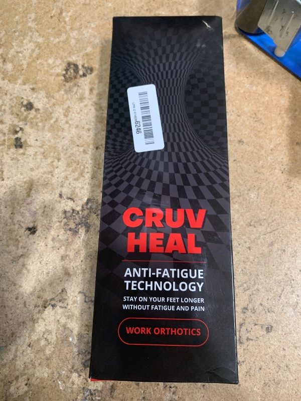 Photo 1 of (New) Work Orthotic Insoles - Anti Fatigue Medium Arch Support Shoe Insert Men Women - Plantar Fasciitis Flat Feet - Relieve Foot Pain - Work Boot Insoles Standing All Day (XL, Gray)