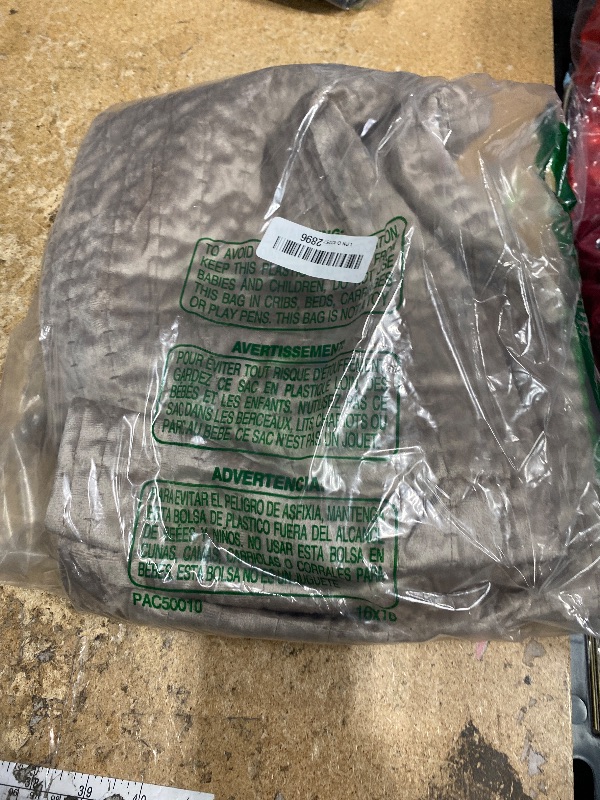 Photo 1 of ***PARTIAL SET/ BLANKET ONLY*** WDCOZY Velvet Queen Size Quilt Set - Brown Taupe Tan Camel Striped Pick Stitch Soft Lightweight Bedspread, Channel Farmhouse Country Rustic Coverlet, Modern Bedding Warm Thin Comforter, 3 Pieces