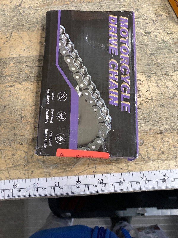Photo 1 of ****POSSIBLY FOR PARTS/ MISSING PIECES *** 35 Roller Chain 3 Feet 95 Links with Chain Breaker Replacement for Go Kart Cart Mini Bike Bicycle Dirt Bike Motorcycles Powersports Accessories Parts with 35 Chain Master Links Connecting Link