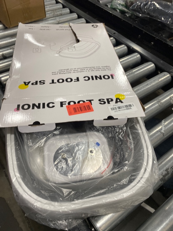 Photo 1 of Ionic Foot Bath Detox Machine,Foot Detox Foot Bath Soak Tub with 2 Arrays,80 Disposable Foot Spa Liners,Detox Sea Salt,Folding Foot Spa Bucket,Home Salon-Level Foot Soaking Tub