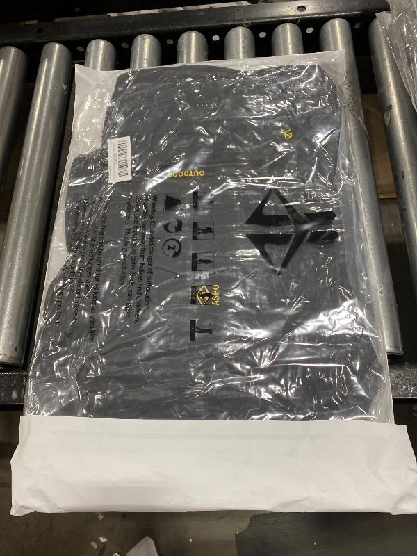 Photo 1 of ASPO Men's Winter Ski Jacket Warm Waterproof Snow Coat Fleece Lined Snowboard Jackets Insulated Windbreaker with Hood Dark Grey S