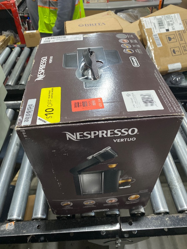 Photo 1 of Nespresso Vertuo Coffee and Espresso Machine by De'Longhi,54 oz, Titan,Gray